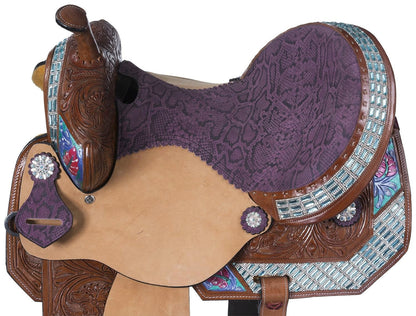 Silver Royal Macaelah Barrel Saddle