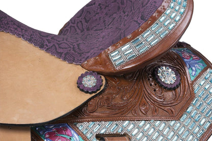 Silver Royal Macaelah Barrel Saddle