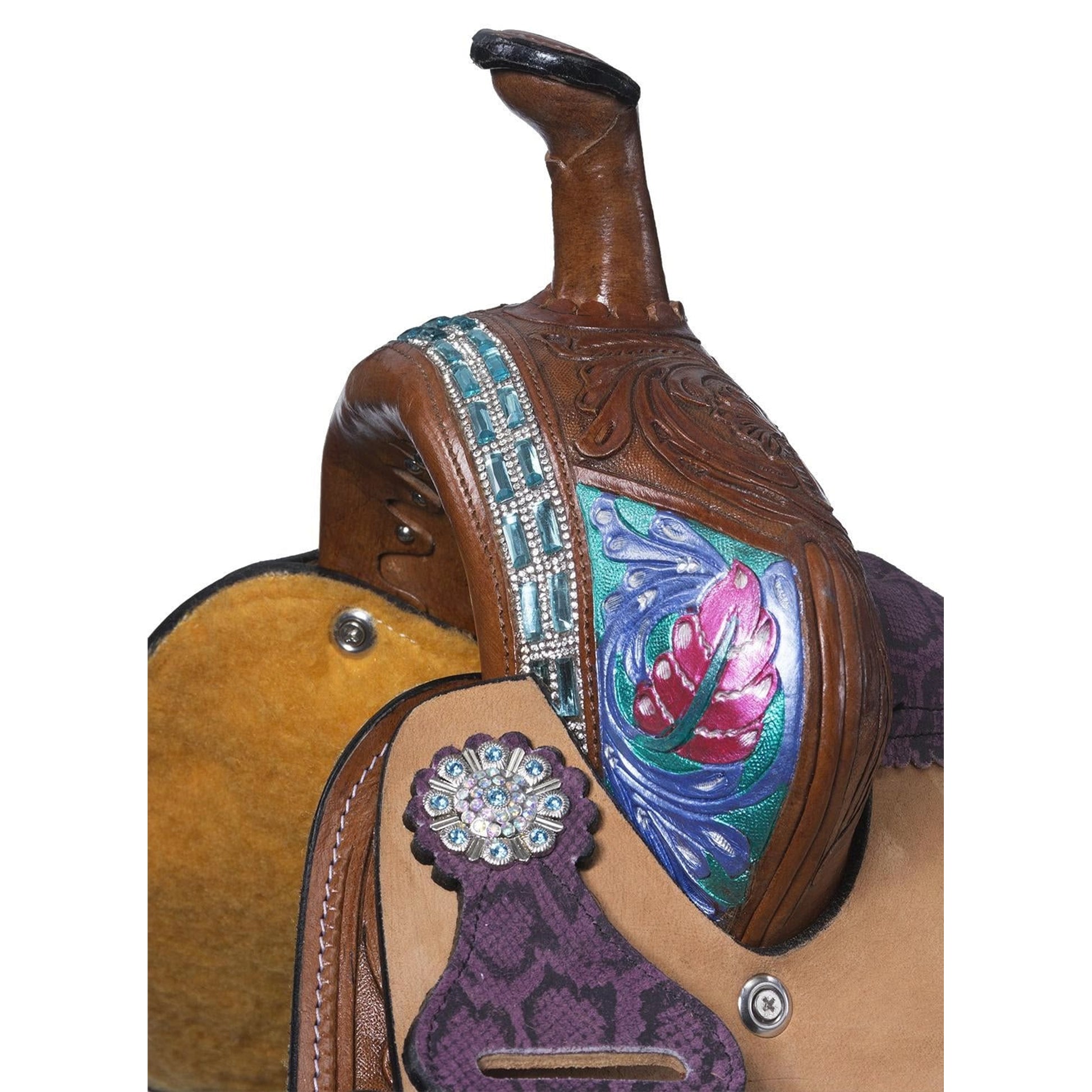 Silver Royal Macaelah Barrel Saddle