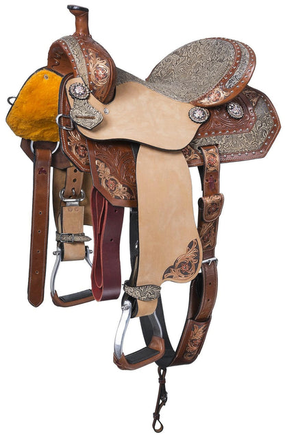 Silver Royal Jameson Barrel Saddle