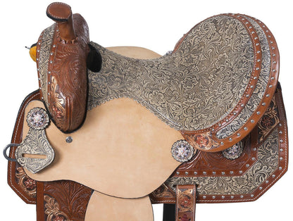 Silver Royal Jameson Barrel Saddle