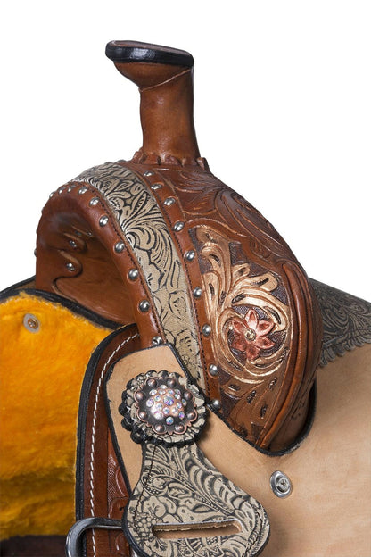 Silver Royal Jameson Barrel Saddle