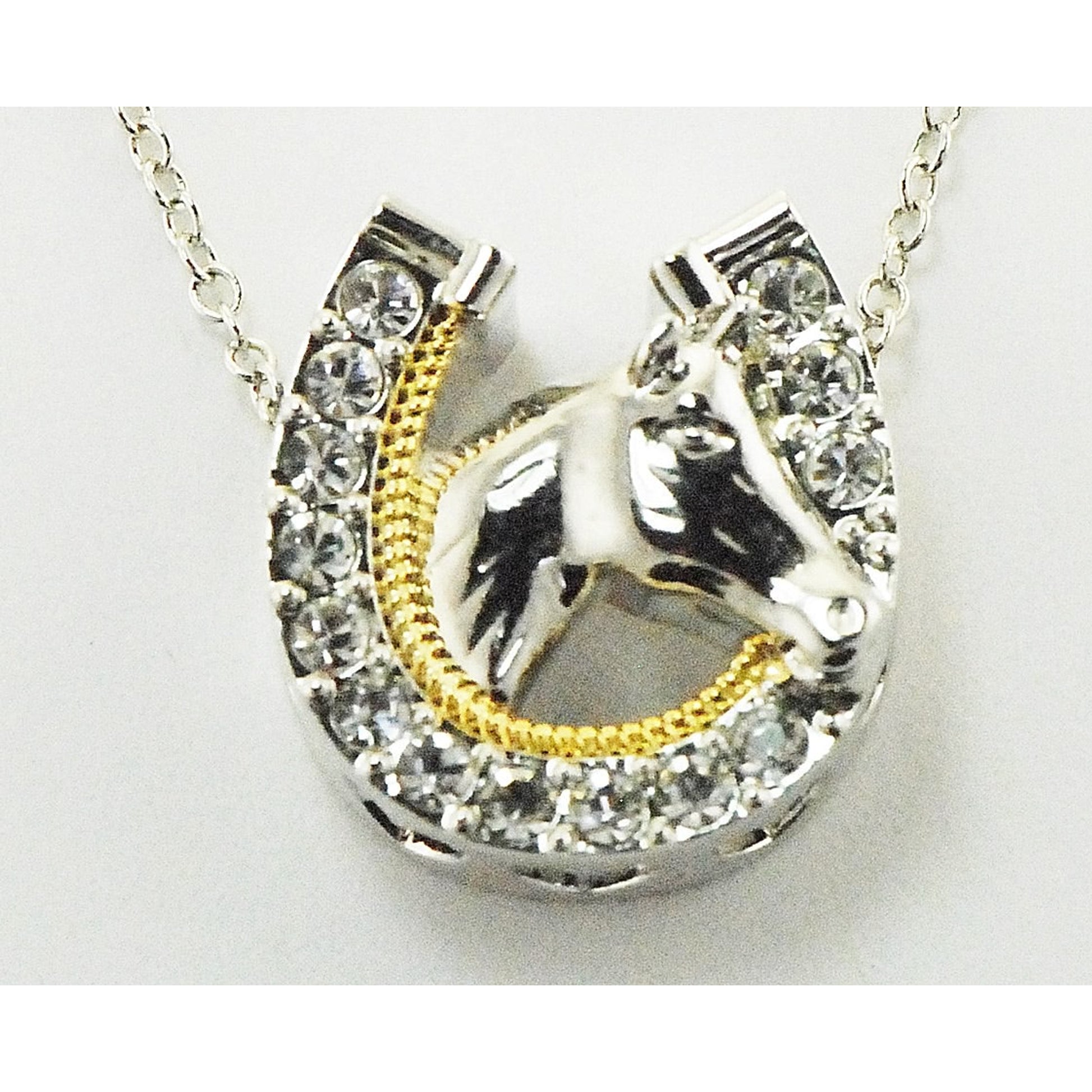 Western Edge Jewelry Horseshoe Horsehead Necklace