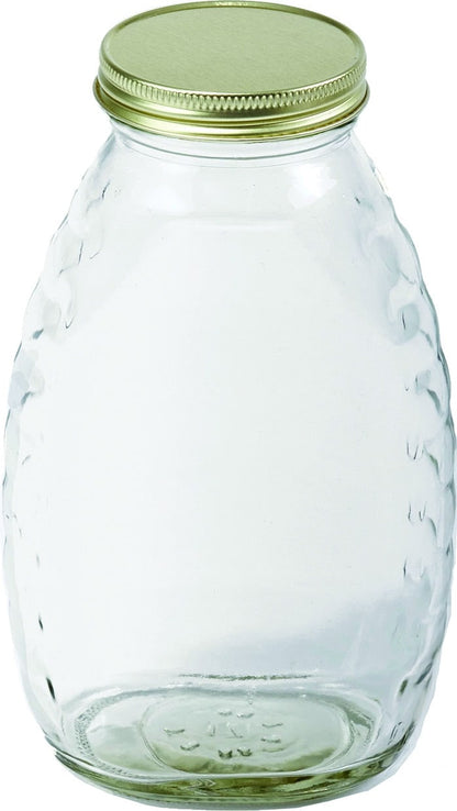 Little Giant Glass Honey Jar Lids 16Oz/12Pak