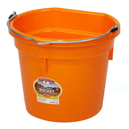 Little Giant DuraFlex Plastic Flat Back Bucket