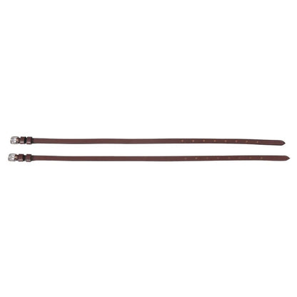 Hdr Leather Spur Straps with Plain Buckle 16 Black