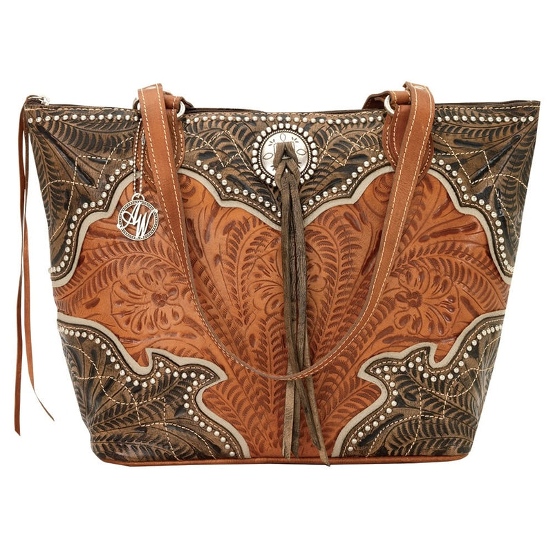 AMERICAN WEST Heart of Gold Zip Top Bucket Tote