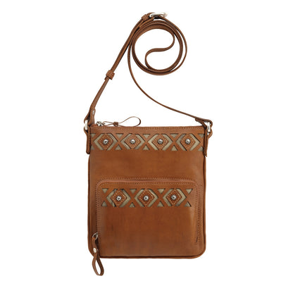 AMERICAN WEST Moon Dancer Crossbody Bag/Wallet - Rose/Sand