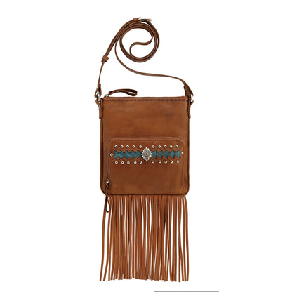 AMERICAN WEST Moon Dancer Crossbody Bag/Wallet - Rose/Sand