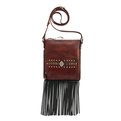 AMERICAN WEST Moon Dancer Crossbody Bag/Wallet - Rose/Sand