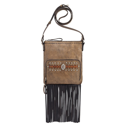 AMERICAN WEST Moon Dancer Crossbody Bag/Wallet - Rose/Sand