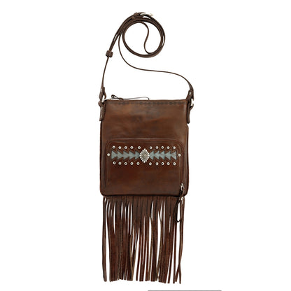 AMERICAN WEST Moon Dancer Crossbody Bag/Wallet - Rose/Sand