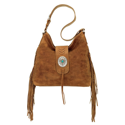 AMERICAN WEST Seminole Soft Slouch Shoulder Bag - Charcoal