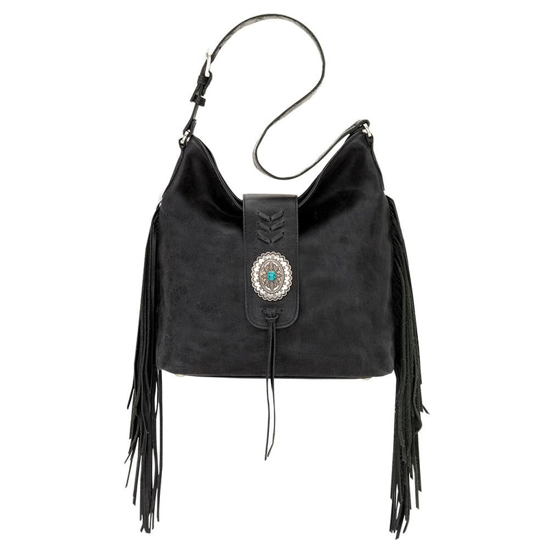 AMERICAN WEST Seminole Soft Slouch Shoulder Bag - Charcoal