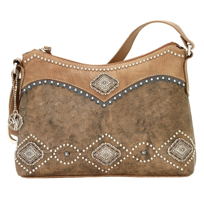 AMERICAN WEST Sierra Zip-Top Shoulder Bag