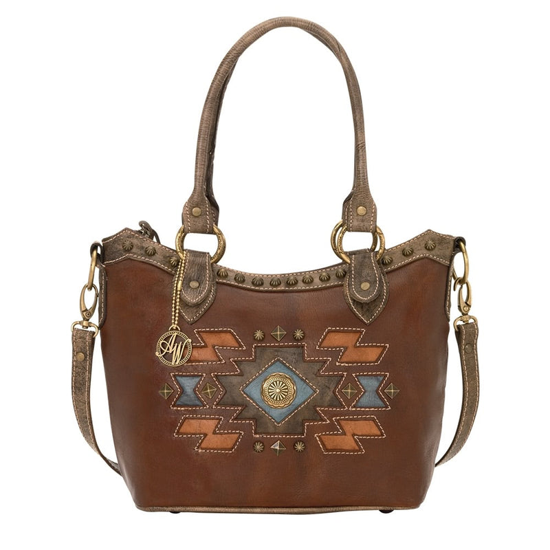 AMERICAN WEST Zuni Passage Convertible Zip Top Bucket Tote