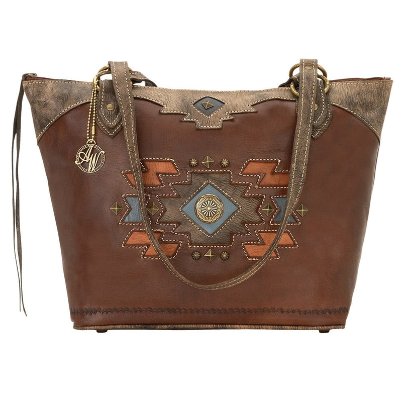 AMERICAN WEST Zuni Passage Zip Top Bucket Tote