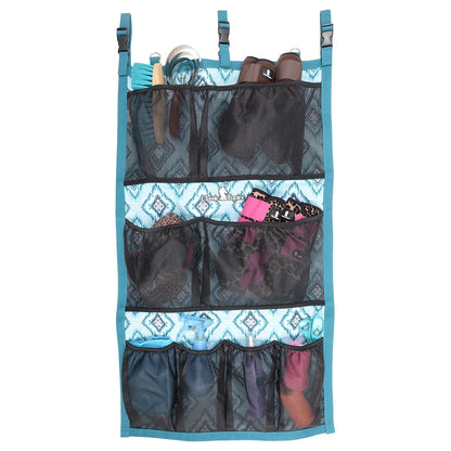 Classic Equine Hanging Groom Case - Teal Diamond