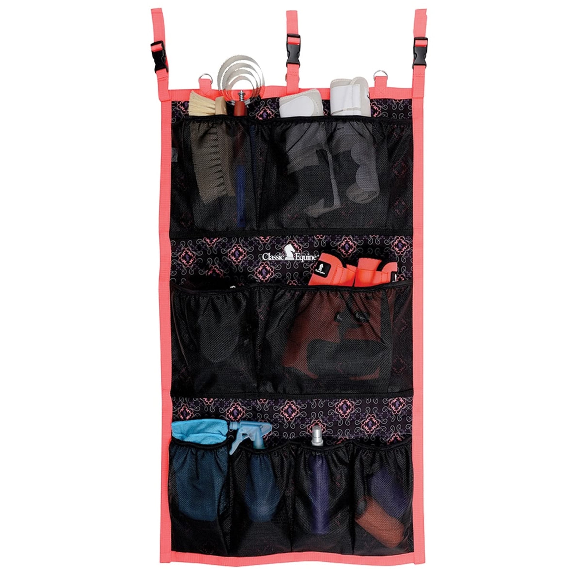 Classic Equine Hanging Groom Case - Teal Diamond