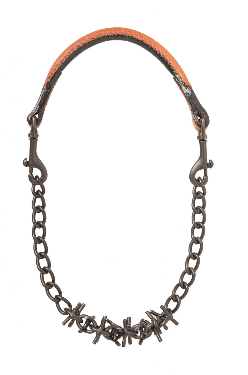 Weaver Oil Rubbed Pronged Chain Goat Collar