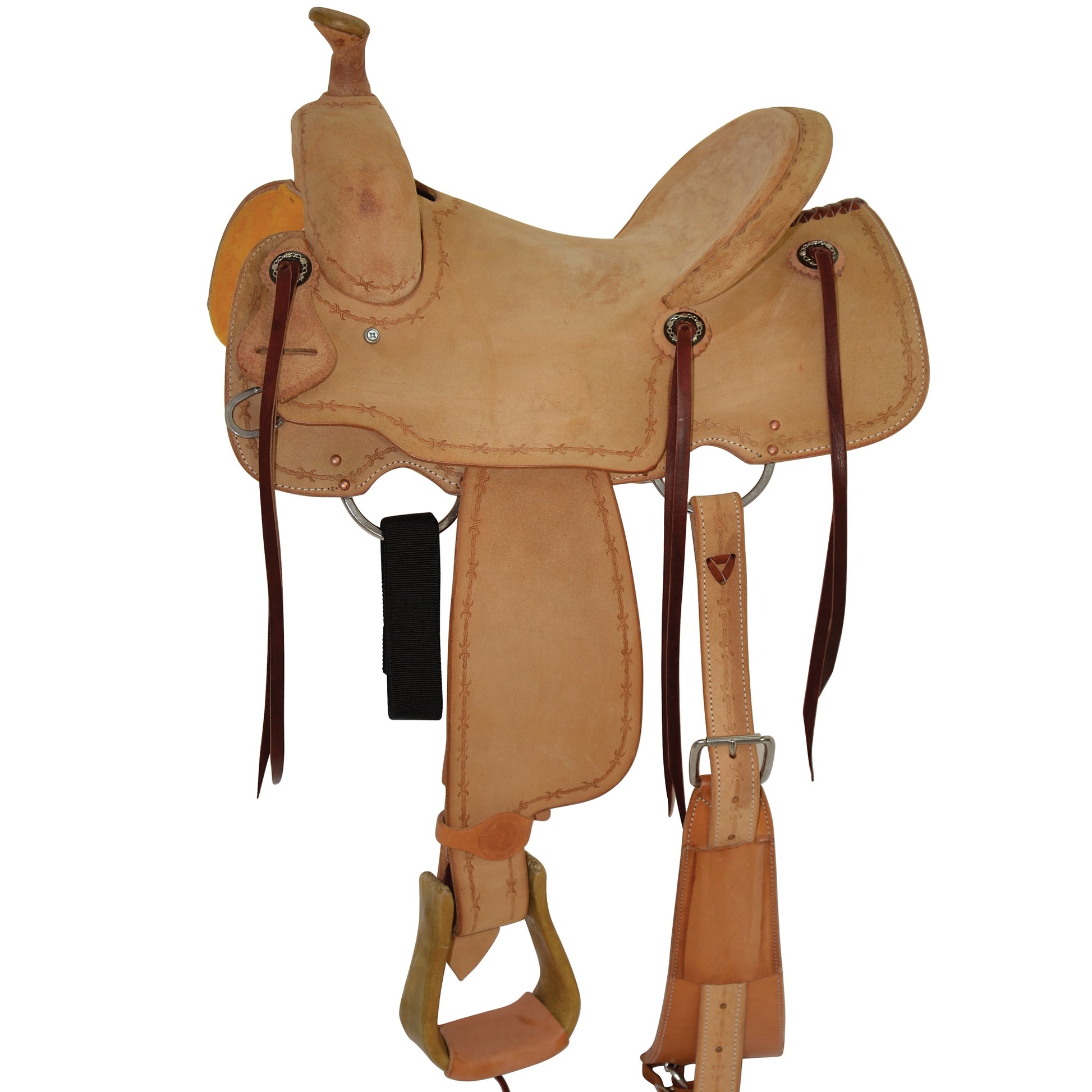 Circle Y Select All Around Hardseat Roughout Saddle