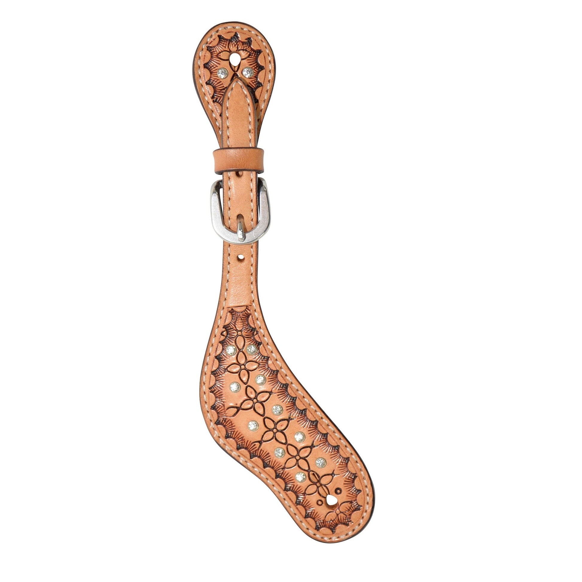 Circle Y Ladies Geometric Crystal Western Spur Strap