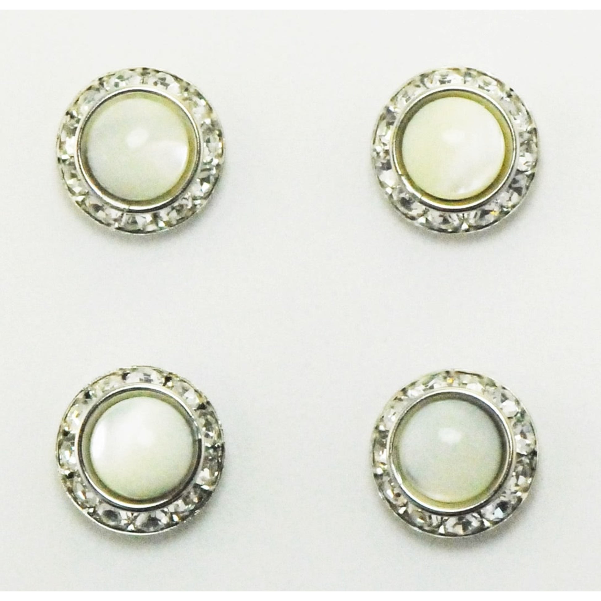 Western Edge Magnet Number Set Of 4 Pins, Pearl Crystals