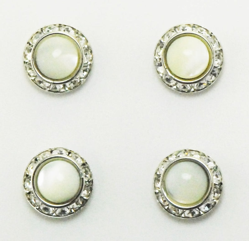 Western Edge Magnet Number Set Of 4 Pins, Pearl Crystals