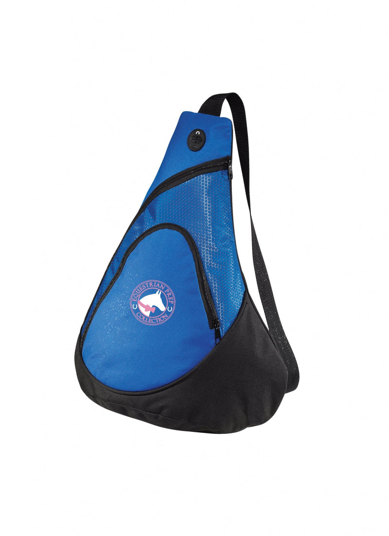 Stirrups Equestrian Prep Signature Logo Sling Backpack