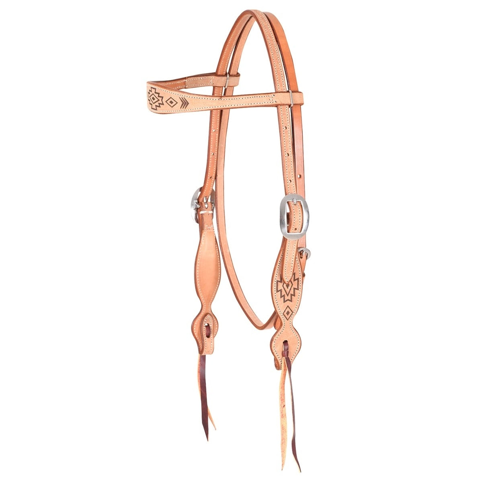 Martin Southwest Lazer Design Roughout Browband Headstall