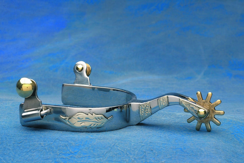 Colorado Saddlery SS Eagle Feather Spurs