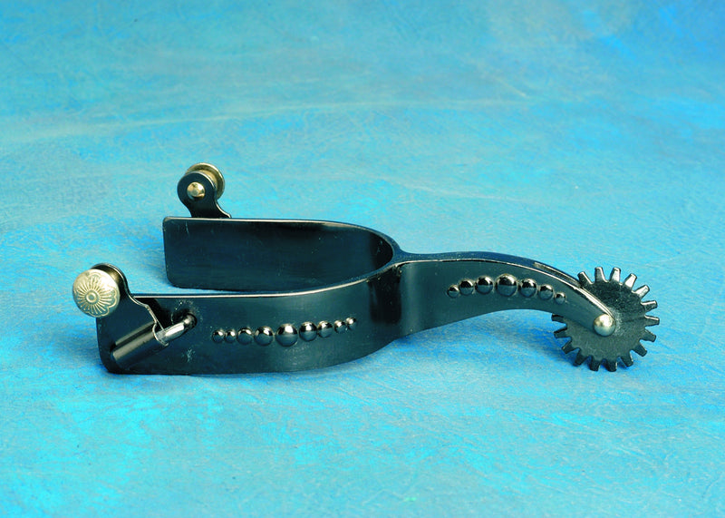 Colorado Saddlery Brushed Black Steel Laramie Spur