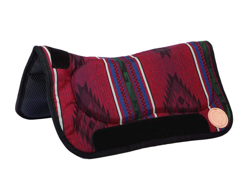Colorado Saddlery Wild Rose Contoured Waffled Neoprene Bottom Saddle Pad