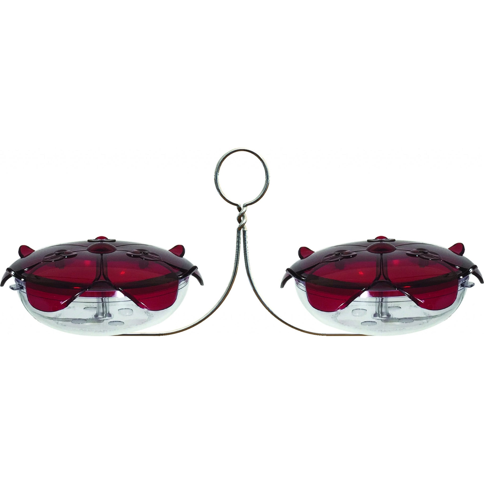 Droll Ruby Sipper Duo Hanging Hummingbird Feeder