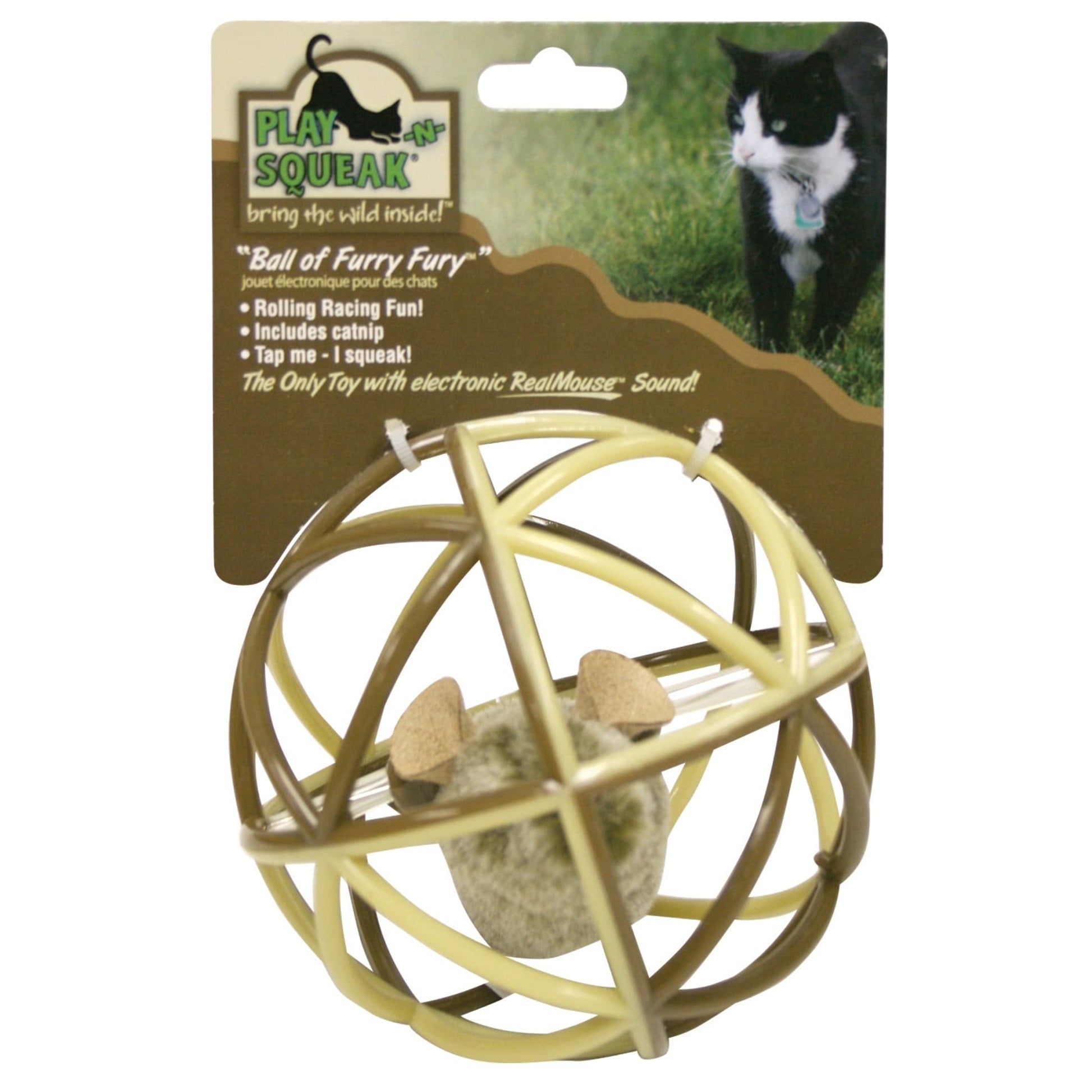 Our Pets Play-N-Squeak Floor Toys Furry Fury