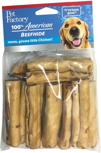 Pet Factory Usa Beefhide Flavor Mini Roll-15 Pk