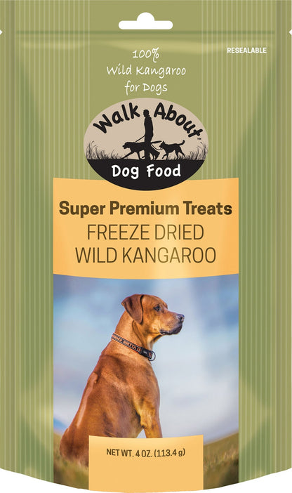 Walkabout Freeze Dried Dog Treats-Kangaroo 4oz
