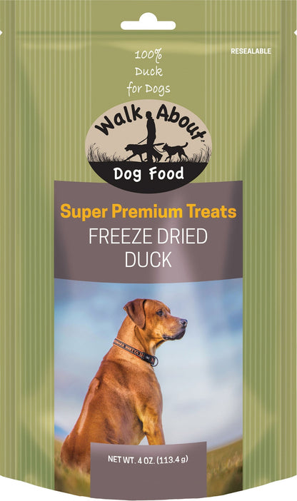 Walkabout Freeze Dried Dog Treats - Duck 4oz Duck