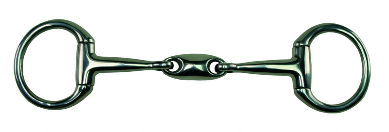 Metalab Double Joint Bradoon Eggbutt Snaffle 14mm