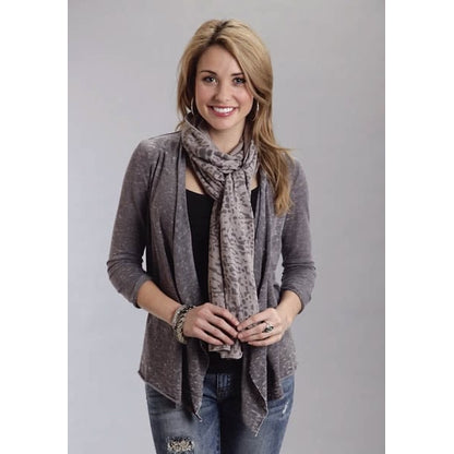 Stetson Ladies Jersey Animal Scarf Brn