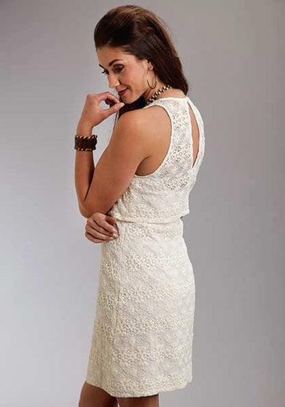 Stetson Ladies Spring III Lace Tank Dress - Cream