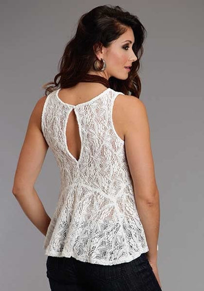 Stetson Ladies Spring III Sleeveless Lace Peplum