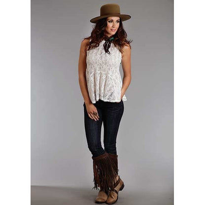 Stetson Ladies Spring III Sleeveless Lace Peplum