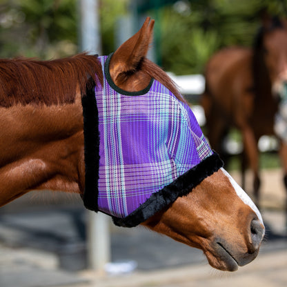Kensington Draft UV Fleece Trim Fly Mask - Dual Ear & Forelock