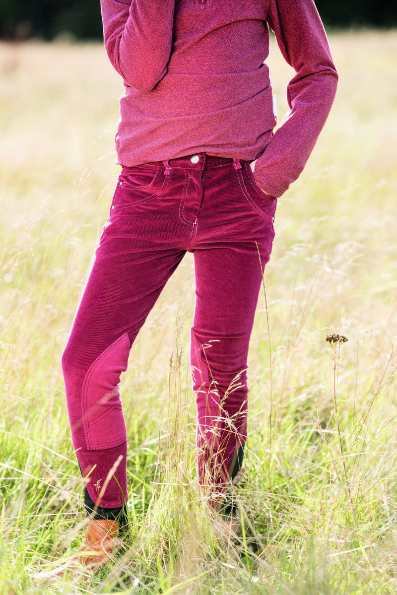 Horseware Kids Knitted Cord Breeches 3-4 Wine