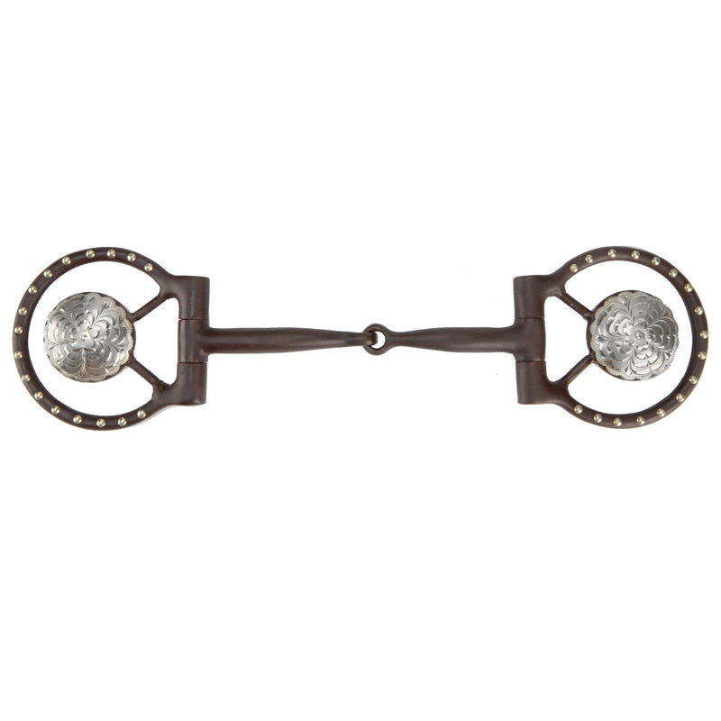 Toklat Western Concho Dee Snaffle Bit 5 Brn
