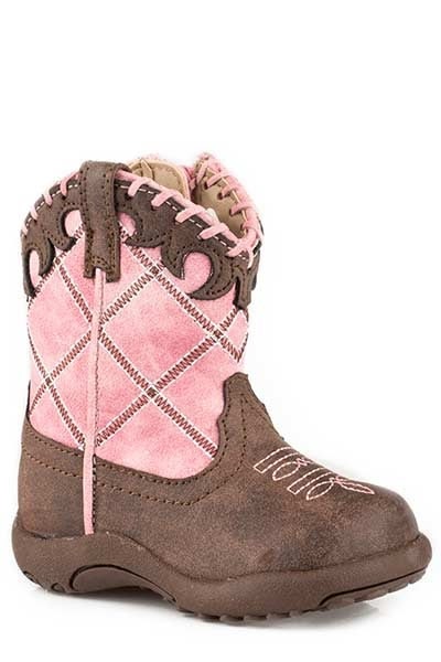 Roper Cowbabies Lacy Round Toe Boots