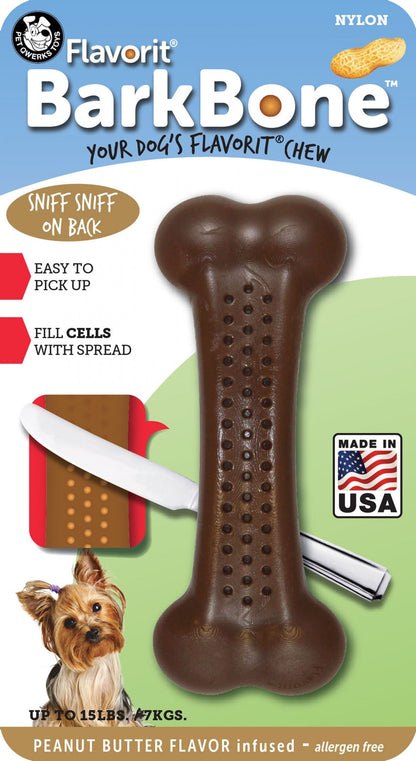 Barkbone Flavored Nylon Bone LG Peanut Butter