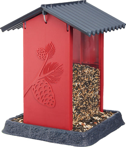 Pinecone Birdfeeder 8x8x11 Red