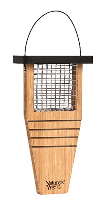 Tail-Prop Suet Feeder 14x7.875x3 Bamboo